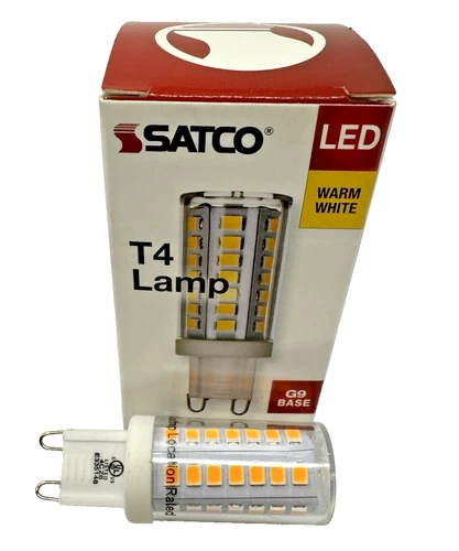 New Satco Dimmable LED Double Loop G9, 5W, 120VT4, Warm White, S11238, 2700K - Picture 1 of 4