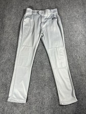 Rawlings Baseball Pants Boys Youth Size XXL 2XL Jogger Fit Gray Button ZIp Sport