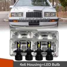 4pcs 4x6 Led Headlights Hilo Beam H4 For Ford Thunderbird 1983 1984 1985-1986 4pcs 4x6 Led Headlights Hilo Beam H4 For Ford Thunderbird 1983 1984 1985-1986