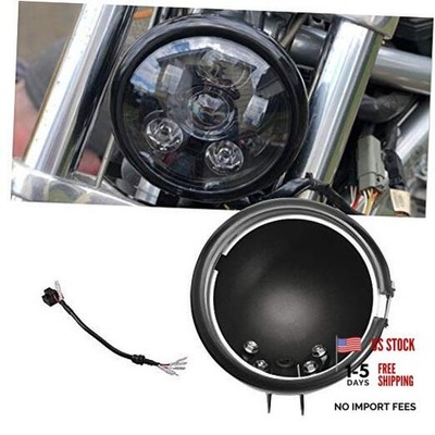 5.75 Inch LED Headlight Housing Black 5 3/4 Inch Motorcycle Headlight Bucket