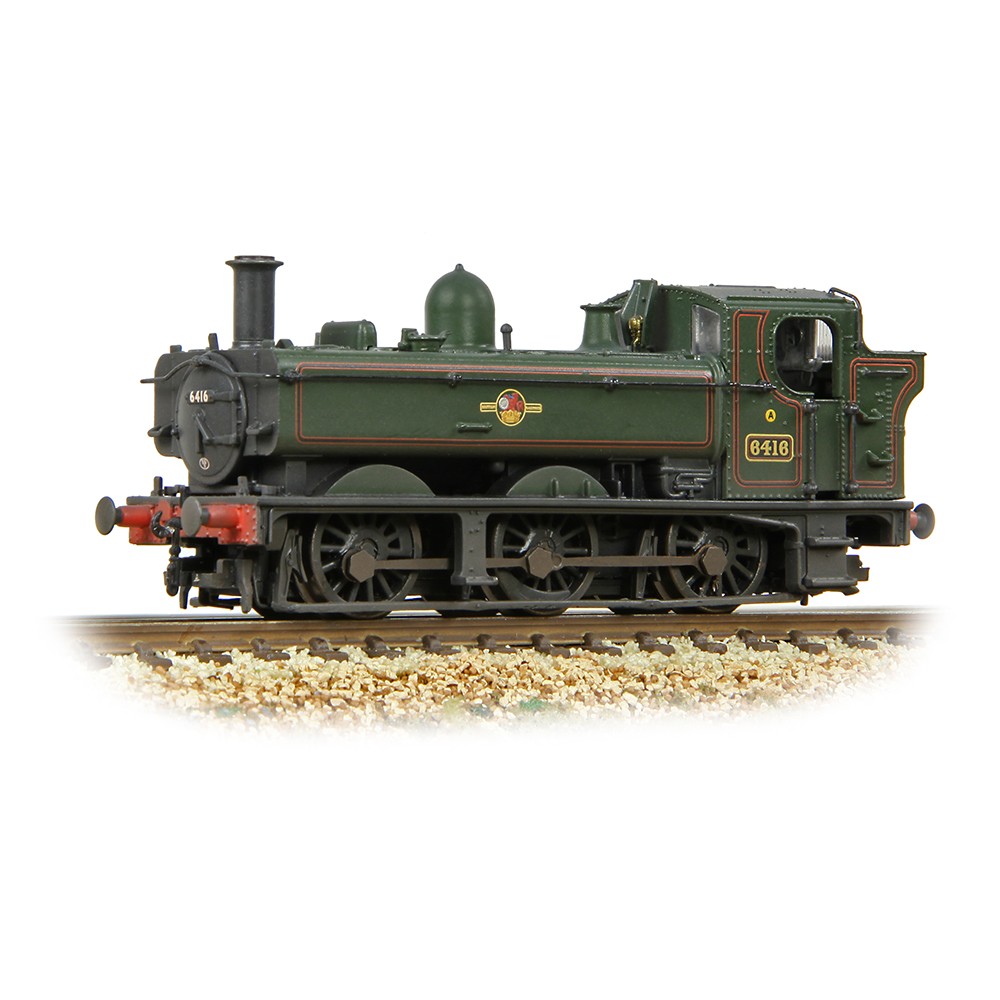 Graham Farish 371-987B N Gauge GW 64XX Pannier Tank 6416 BR Lined Green Late Cre