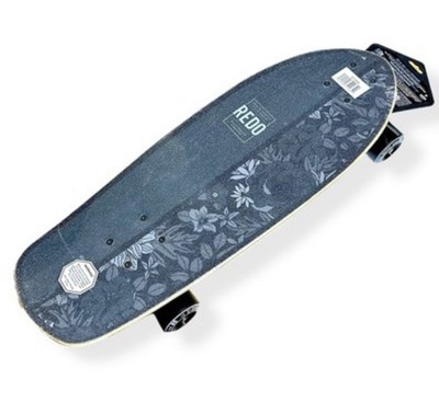 ReDo Skateboard Co. 24'' Standard Skateboard - Black Floral - NEW