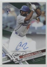 2017 Topps Chrome Rookie Green Refractor 91/99 Andrew Toles #RA-AT Auto 0e7