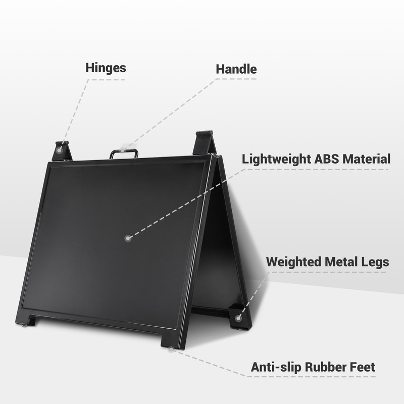 InstaHibit 25"x23" Sign Stand A Frame Double Side Fold Menu Advertising Board