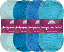 Jubileeyarn Amigurumi Select Yarn - Baby Acrylic - Shades of Blue - 4 Skeins