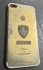 Apple iPhone 7 Plus Gold 256GB Ferrari Logo Swarovski Encrusted Personalised UK