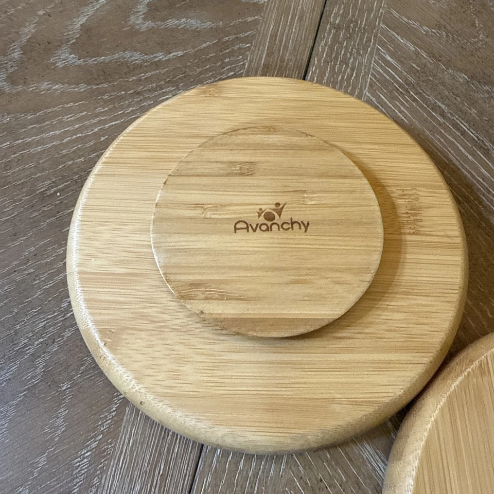 PLATO BEBÉ 3 COMPARTIMENTOS BAMBÚ AVANCY VINTAGE, Usado Excelente Estado Foto 3 de 3