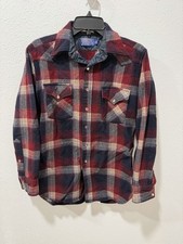 Vintage Pendleton Authentic High Grade Western Wear Mens Shirt Medium Tall Wool
