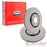 2X Mapco Bremsscheiben 302Mm BelÜFtet Vorne Passend FüR CitroËN C4 Peugeot 207 2