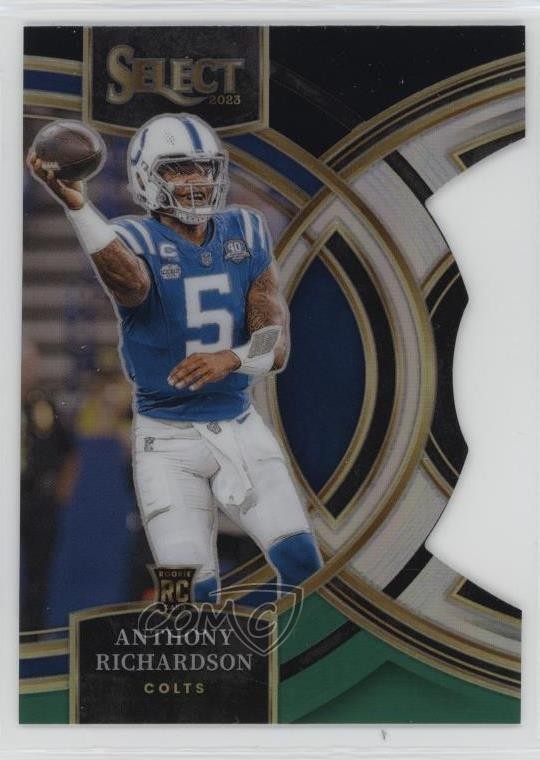 2023 Select Premier Level Black & Green Prizm Die-Cut Anthony Richardson 1hc0