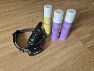 PetTec Ferntrainer Hund Sprühhalsband mit Fernbedienung
