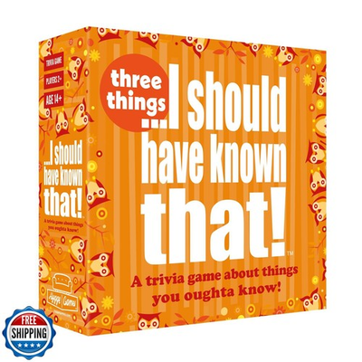 #ad #ad I Should Have Known That —Three Things Trivia Game $44.99