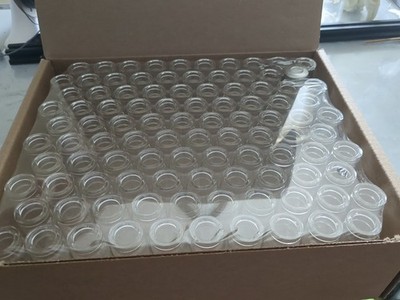 20mL Headspace Vials 20mm Flat Top Crimp Neck 100/Box GC Autosampler Lab Glass