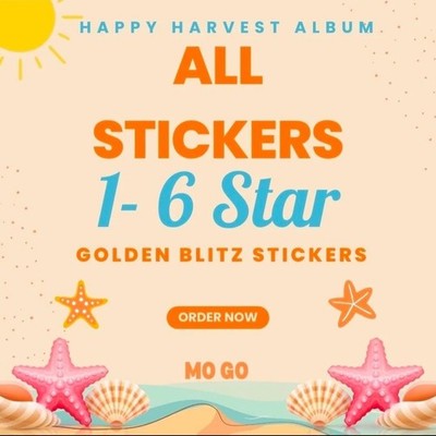 Monopoly Stickers Go HAPPY HARVEST ALBUM - Fast & Safe Delivery