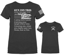 Gun Control Definition 2nd Amendment Patriotic Women's  T-shirt