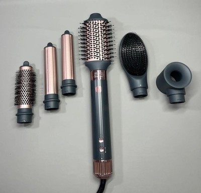6 in 1 Hair Magic Dryer Bürste Heißluft Lockenwickler Glätteisen Schnelltrocknend High Speed