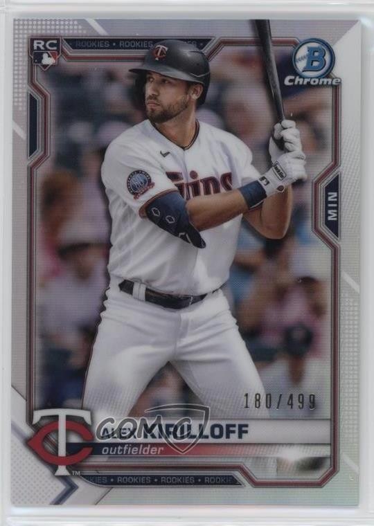 2021 Bowman Chrome Refractor 180/499 Alex Kirilloff #3 0us4