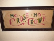 suffragette sampler needlework No Cross No Crown