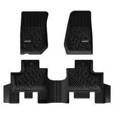Tpe 1st 2nd Row Floor Liners For Jeep Wrangler 2014-2018 Floor Mats Waterproof