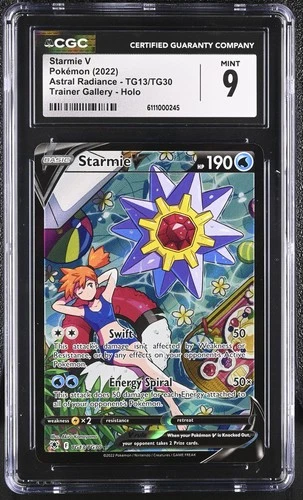STARMIE V Astral Radiance Trainer Gallery Holo #TG13 CGC 9 Pokemon