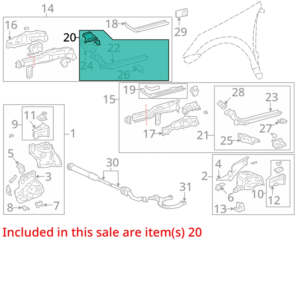 FITS 2003-2010 PONTIAC VIBE BRACKET FRT SUSP C/MBR 88972290 - NEW OEM 88972290 - Image 2 of 3
