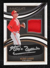 2022 Panini Immaculate Prime Relics Black Button 3/10 Alejo Lopez Auto 0xi8