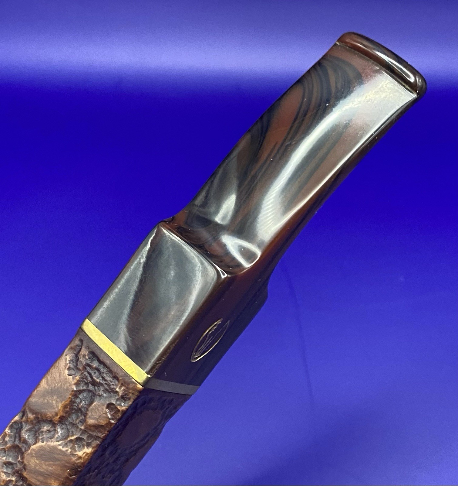 Savinelli Alligator Brown 316KS 6mm estate bent Dublin pipe w/ box