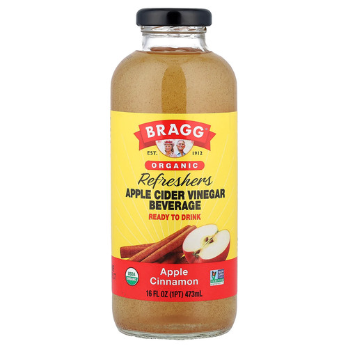 Organic Apple Cider Vinegar Refresher, Apple Cinnamon, 16 fl oz (473 ml)
