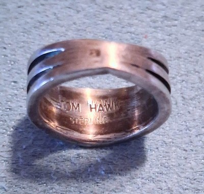 Tom Hawk Navajo Sterling Silver Ring | eBay