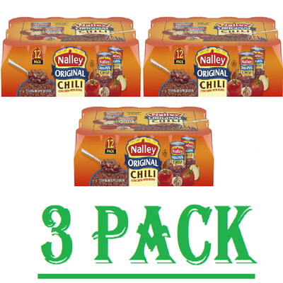 #ad 3 Pack Nalley Original Chili with Beans 15 oz 12 pk $80.92