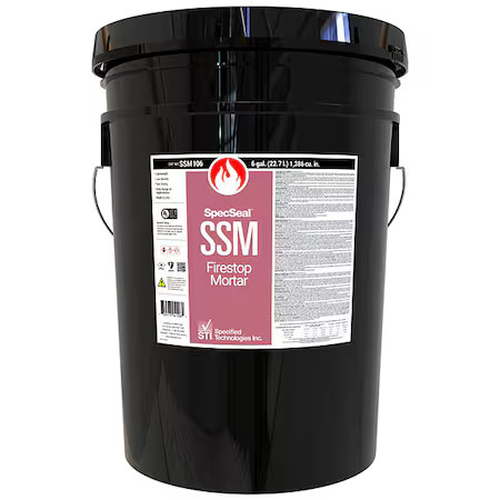 Sti Ssm106 Fire Barrier Mortar, Pail, 6 Gal