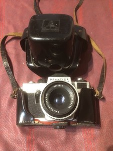 ⁠Vintage Praktica LB SLR Camera w/ Carl Zeiss Jena Tessar 2.8/50 DDR Lens M42⁠