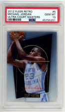 Michael Jordan 2012 Fleer Retro Ultra Court Masters #5 PSA 10 Gem Mint LOW POP 8