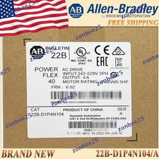 Factory Sealed AB 22B-D1P4N104/A PowerFlex 22B D1P4N104 ser A AC Drive Free Ship