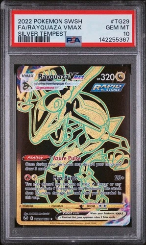 PSA 10 Rayquaza VMAX TG29/TG30 - Silver Tempest - Graded Pokemon Card