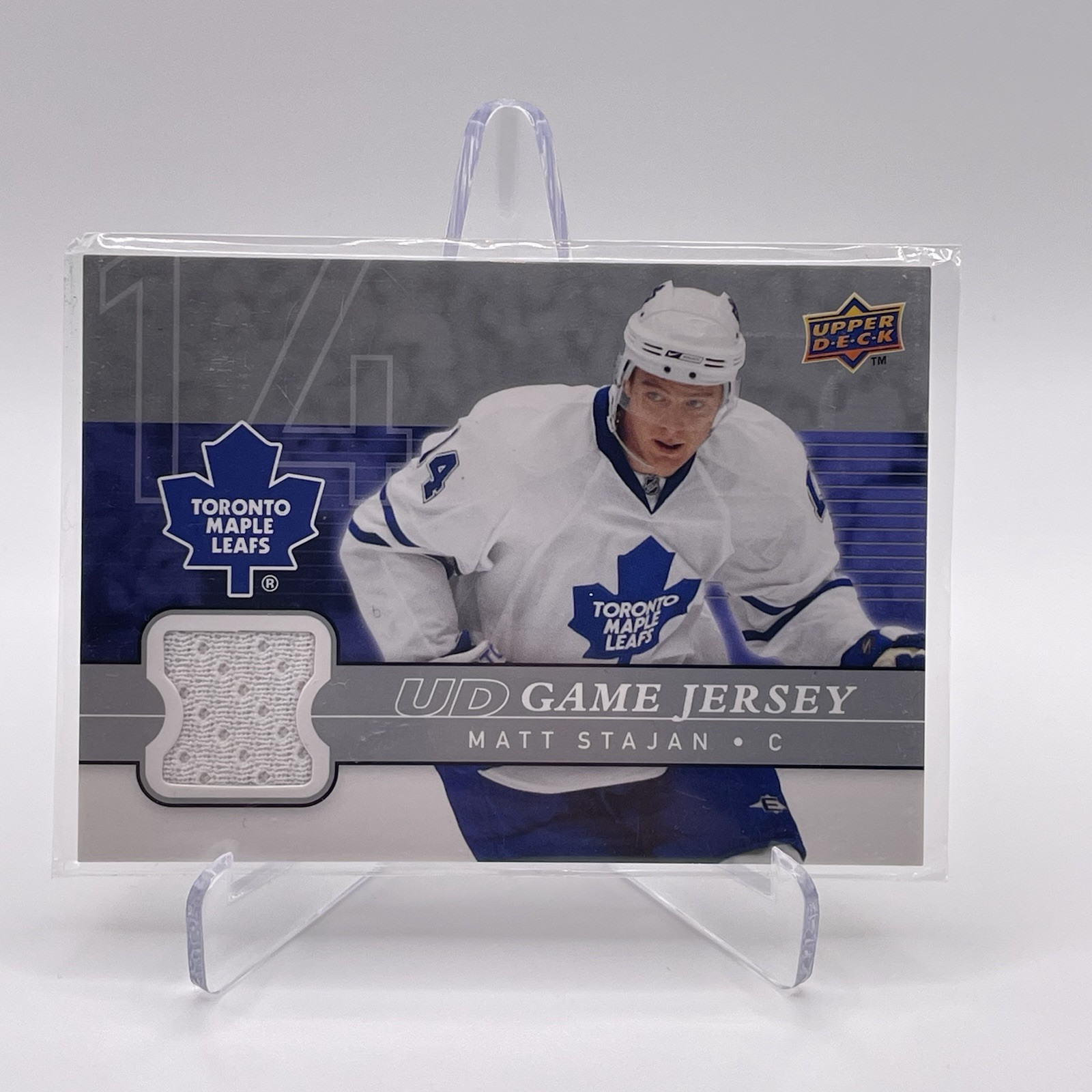 2008-09 Upper Deck UD Game Jersey GJ-MS Matt Stahan Hockey Card