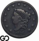 Photo of a 1828-P Large Cent from an eBay listing that sold on Jul 21, 2026
