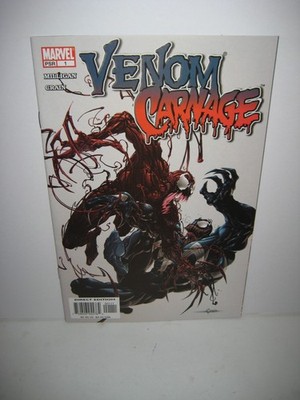 VENOM Vs. CARNAGE #1 Marvel Comics 2004 Clayton Crain Cover