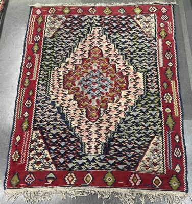 Semi Antique Senna Kelim Oriental Rug 44   X 56 