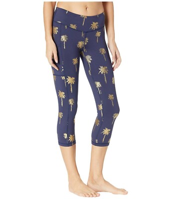 Lilly Pulitzer Weekender Crop Leggings True Navy Sunset Safari