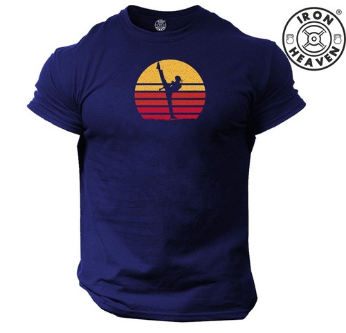 Karate T Shirt Gym Clothing Bodybuilding Training Workout Fitness Boxing MMA Top - Picture 8 of 11