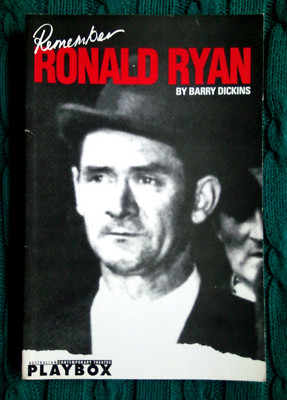 REMEMBER RONALD RYAN by BARRY DICKENS PLAYBOX Theatre 1994 : VERY GOOD FREE POST