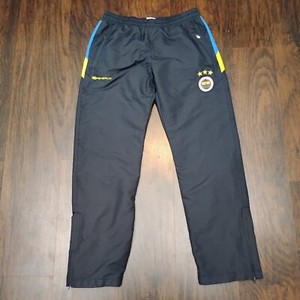 Fenerbahce Adidas 3 Stripes Pants Fenerium Windbreaker Zipper Pockets Patch
