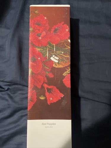 NIB Diamond Dotz Arts Crafts Kit Set Red Poppies 23.1" x 19.1" - Picture 4 of 4
