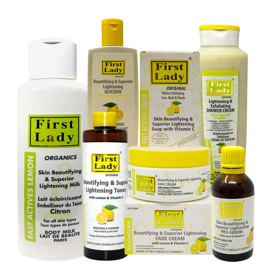 First Lady Lemon Skin Brightening Cream / Lotion / Serum / Wash / Glycerin Soap
