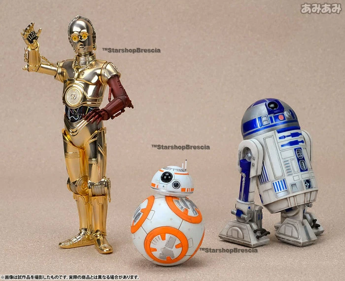 STAR WARS - Episode VII - R2-D2 & C-3PO & BB-8 ArtFX+ 1/10 Pvc Figure Kotobukiya - Immagine 2 di 4