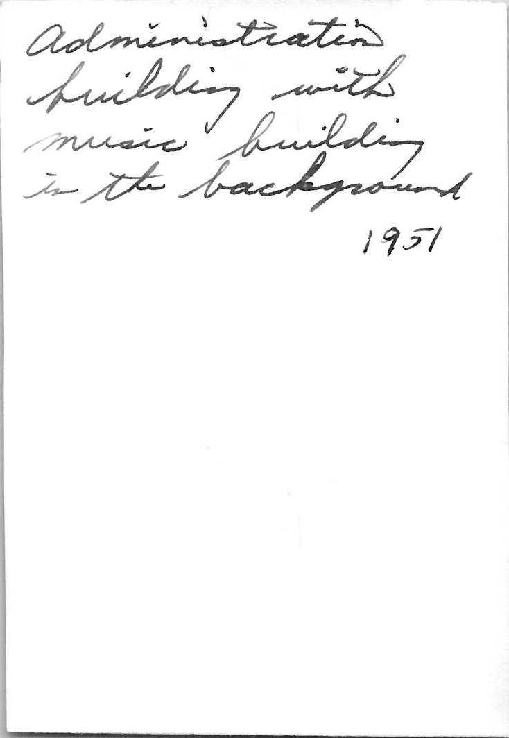 CHOWCHILLA, CALIFORNIA ADMINISTRATION BUILDING FACADE 1950s VINTAGE