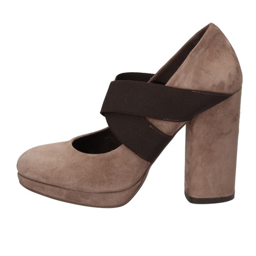 scarpe donna SILVIA ROSSINI 40 EU decolte beige marrone camoscio tessuto  AD487-E | eBay