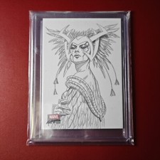 Deathbird 2022 Marvel Masterpieces Preliminary Art Dan dos Santos #AP-1