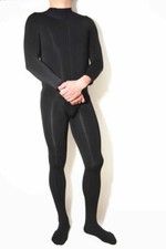 Unisex Winter Full Bodyhose Bodystocking High Collar Bodysuit Catsuit Jumpsuit